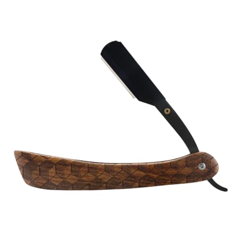 Ipetboom manueller Rasierer Bart Rasiermesser Rasierfänger für Männer Bart Trimmer Kopfrasierer razor messerscharfer Rasiermesser aus Edelstahl Bartrasierer Rostfreier Stahl Khaki von Ipetboom