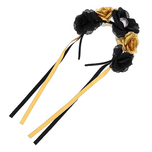 Ipetboom Halloween Blumenkranz Mit Festliche Haarschmuck Für Tag Und Halloween Partys Design Für Und Mädchen Schicke Kopfbedeckung von Ipetboom