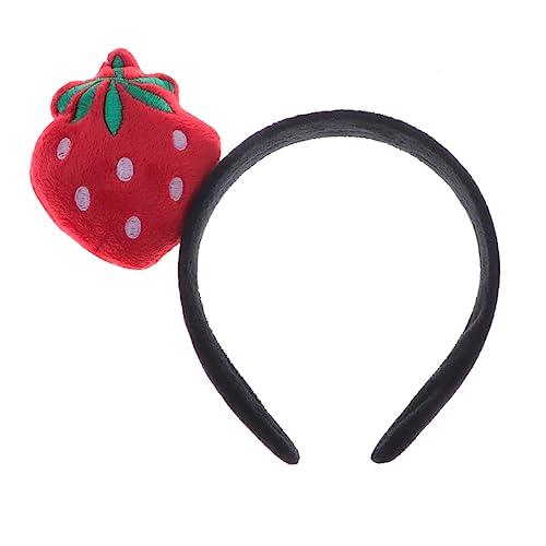 Ipetboom Erdbeer Plüsch Haarreif Für Damen Und Mädchen Süßes Obst Haarband Für Party Und Cosplay Weiches Und Tragbares Haarschmuck Zubehör von Ipetboom