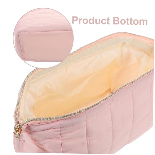 Ipetboom wasserdichte Kosmetiktasche Damen Leicht Tragbare Kulturbeutel Für Reisen Makeup Organizer Mit Weichem Baumwollstoff Und Vielseitiger Aufbewahrung Für Schmuck Schlüssel von Ipetboom