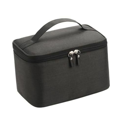 Ipetboom wasserdichte Kosmetiktasche Damen Reise Kulturtasche mit Großer Kapazität Leichter Tragbarer Make Up Organizer Beutel für Toilettenartikel und Outdoor Waschnotwendigkeiten Schwarz von Ipetboom