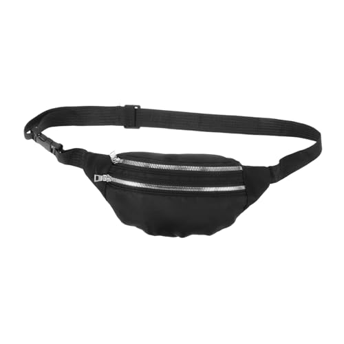 Ipetboom wasserdichte Schwarze Bauchtasche Damen mit Verstellbarem Gürtel Großer Stauraum Modische Hüfttasche für Sport Joggen Outdoor Schutz Handytasche Langlebig Praktisch von Ipetboom