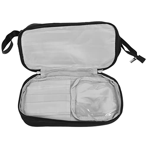 Ipetboom Zweilagige Kosmetiktasche Make-up-Reise-Organizer-Tasche Veranstalter Kulturbeutel Für Die Reise Kosmetiktasche Für Damen Draussen Reisen Oxford Hautpflegetasche von Ipetboom