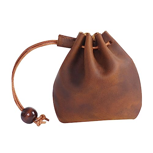 Ipetboom Vintage Münztasche Kleiner Geldbörse Multifunktionale Aufbewahrungstasche für Schlüssel und Münzen Tragbare Reisetasche Minimalistisches Design für Damen und Herren von Ipetboom