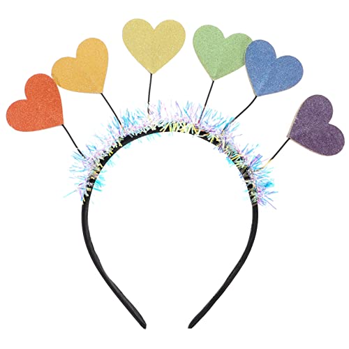 valentinstag stirnband kinder haarschmuck hair accessories for girls Ornament Make-up-Stirnband Stirnband mit Herz-Design Haarband-Requisite Modellieren Requisiten Geschenk Plastik von Ipetboom