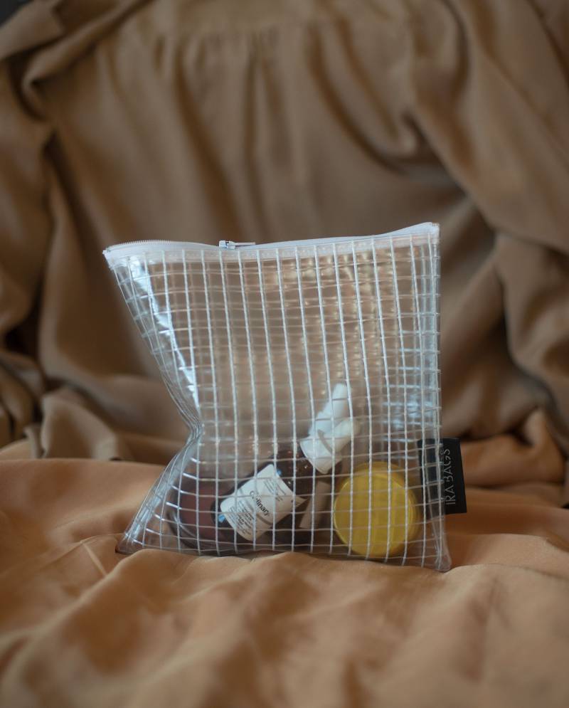 Transparente Kosmetiktasche Wasserdichter Pvc-Make-Up-Organizer, Reisebeutel von IraBagsStore