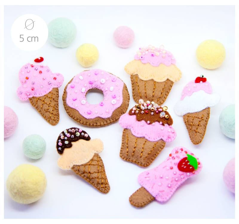 Sweet Candy Collection - Eiskugel Donut Muffin Eis Pin von IraLiShop