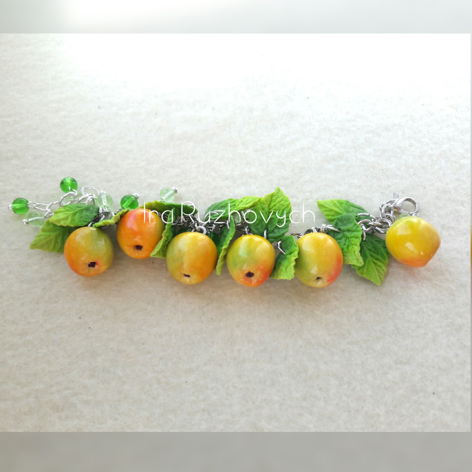 Apfel Armband, Polymer Clay Apfel Armband, Polymer Clay von IraRuzhovych
