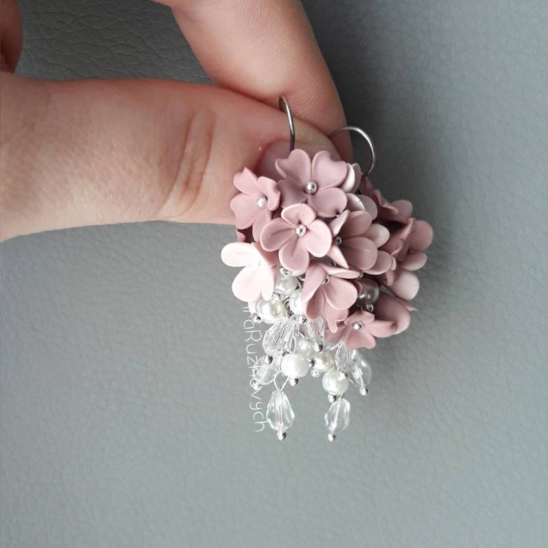 Polymer Clay Schmuck, Blumen Ohrringe, Handgemachte Blumensträuße Ohrringe Polymer Clay Schmuck, Blumen Ohrringe, Handgemachte Blumensträuße Ohrringe von IraRuzhovych