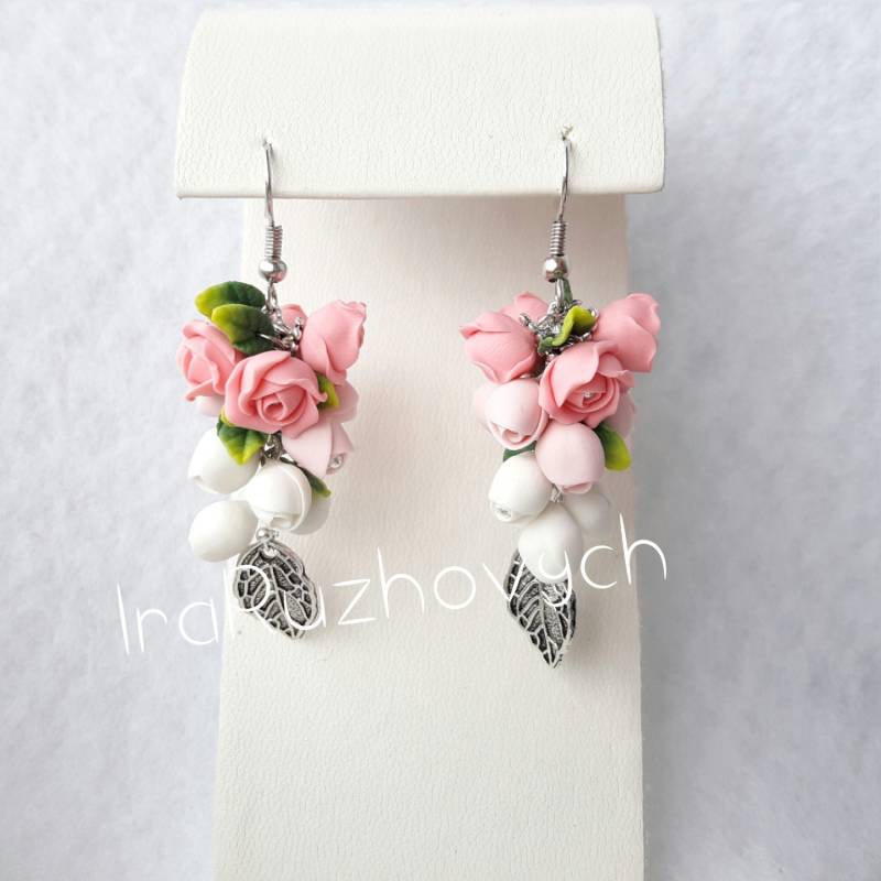 Rose Blumensträuße Ohrringe Rose Blumensträuße Ohrringe von IraRuzhovych