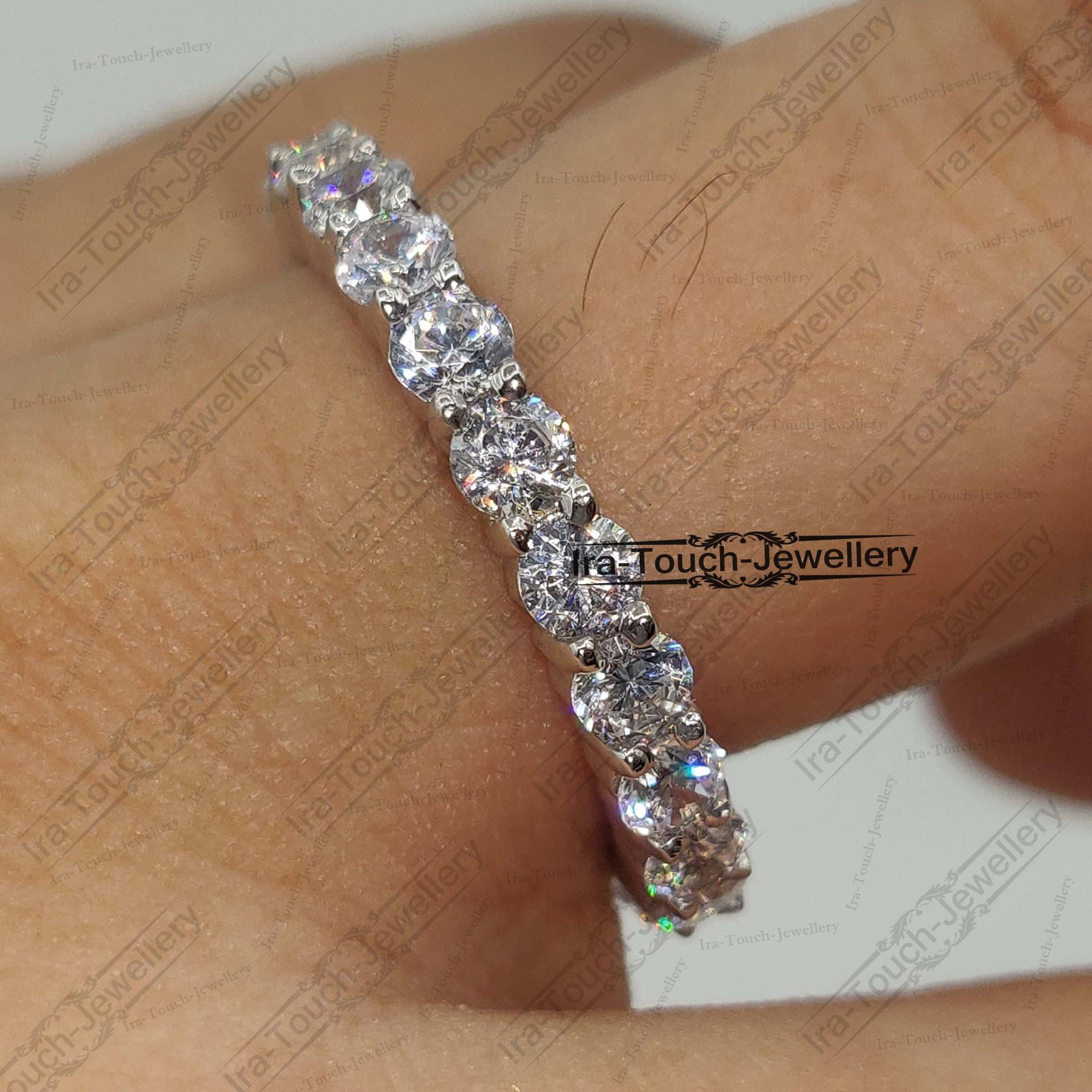 Full Eternity Ring, Verlobungsringe, Verlobungsringe, Hochzeitsring, Ehering, Eternity Ring, Gold Ring, Geschenk Für Sie von IraTouchJewellery