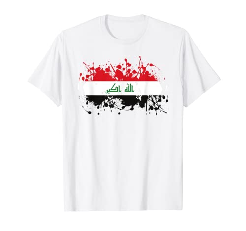 Irak Flagge Deko Araber Islam Iraker Damen Herren Asien Iraq T-Shirt von Irak Fahne Arabische Land Mittlerer Osten Design