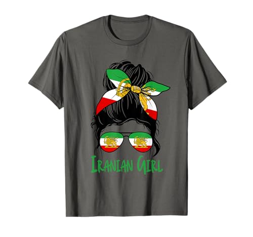 Iran für Frauen iranische Flagge für Mädchen Löwe Persisch T-Shirt Iran für Frauen iranische Flagge für Mädchen Löwe Persisch T-Shirt von Iran For Women Iranian For Girl Flag Lion Persian