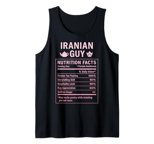 Iranian Guy Stolze Männer und Jungen mit iranischen Wurzeln Tank Top von Iranian Culture Gifts for Iranian Men