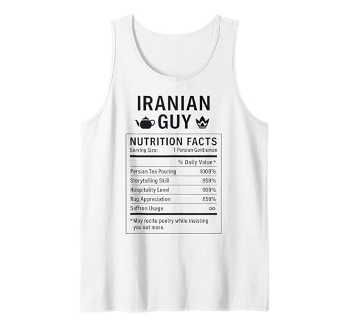 Iranian Guy Stolze Männer und Jungen mit iranischen Wurzeln Tank Top von Iranian Culture Gifts for Iranian Men