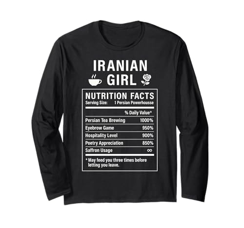 Iranisches Mädchen Frauen Mädchen mit iranischen Wurzeln Langarmshirt Iranisches Mädchen Frauen Mädchen mit iranischen Wurzeln Langarmshirt von Iranian Culture Gifts for Iranian Women