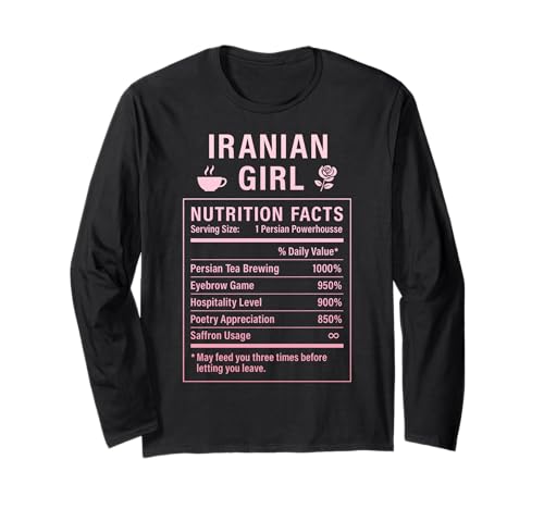 Iranisches Mädchen Frauen Mädchen mit iranischen Wurzeln Langarmshirt Iranisches Mädchen Frauen Mädchen mit iranischen Wurzeln Langarmshirt von Iranian Culture Gifts for Iranian Women