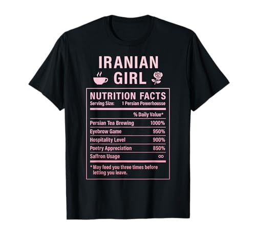 Iranisches Mädchen Frauen Mädchen mit iranischen Wurzeln T-Shirt von Iranian Culture Gifts for Iranian Women