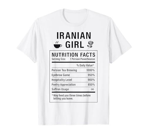 Iranisches Mädchen Frauen Mädchen mit iranischen Wurzeln T-Shirt Iranisches Mädchen Frauen Mädchen mit iranischen Wurzeln T-Shirt von Iranian Culture Gifts for Iranian Women