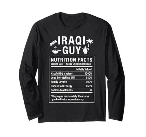 Iraqi Guy Stolze Männer und Jungen mit irakischen Wurzeln Langarmshirt Iraqi Guy Stolze Männer und Jungen mit irakischen Wurzeln Langarmshirt von Iraqi Culture Gifts Iraqi Men & Boys