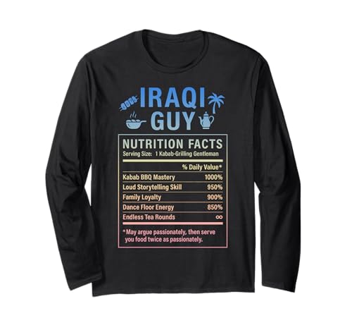 Iraqi Guy Stolze Männer und Jungen mit irakischen Wurzeln Langarmshirt Iraqi Guy Stolze Männer und Jungen mit irakischen Wurzeln Langarmshirt von Iraqi Culture Gifts Iraqi Men & Boys