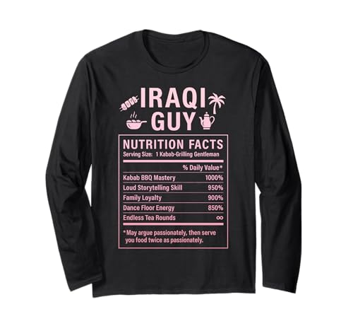 Iraqi Guy Stolze Männer und Jungen mit irakischen Wurzeln Langarmshirt Iraqi Guy Stolze Männer und Jungen mit irakischen Wurzeln Langarmshirt von Iraqi Culture Gifts Iraqi Men & Boys
