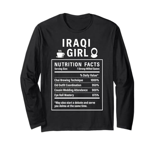 Irakisches Mädchen für stolze Frauen und Mädchen Irakische Wurzeln Langarmshirt von Iraqi Culture Gifts for Iraqi Girls Women