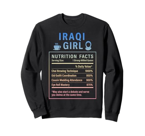 Irakisches Mädchen für stolze Frauen und Mädchen Irakische Wurzeln Sweatshirt von Iraqi Culture Gifts for Iraqi Girls Women