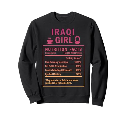 Irakisches Mädchen für stolze Frauen und Mädchen Irakische Wurzeln Sweatshirt von Iraqi Culture Gifts for Iraqi Girls Women