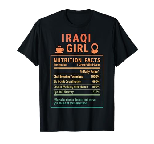 Irakisches Mädchen für stolze Frauen und Mädchen Irakische Wurzeln T-Shirt von Iraqi Culture Gifts for Iraqi Girls Women