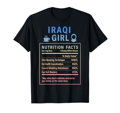 Irakisches Mädchen für stolze Frauen und Mädchen Irakische Wurzeln T-Shirt von Iraqi Culture Gifts for Iraqi Girls Women