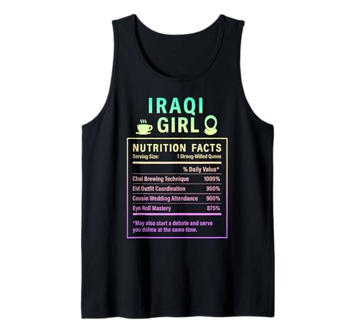 Irakisches Mädchen für stolze Frauen und Mädchen Irakische Wurzeln Tank Top von Iraqi Culture Gifts for Iraqi Girls Women