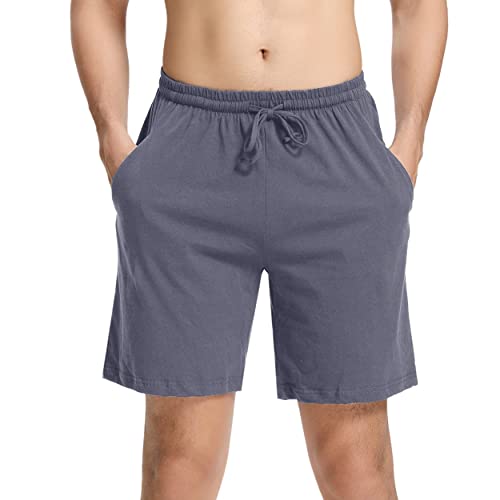 Irdcomps Schlafanzughose Kurz Herren Pyjamahose 100% Baumwolle Schlafshorts Männer Bermudahose Pyjama Hose Schlafhose Freizeithose Shorty Sommer Nachtwäsche mit Taschen Blaugrau S Irdcomps Schlafanzughose Kurz Herren Pyjamahose 100% Baumwolle Schlafshorts Männer Bermudahose Pyjama Hose Schlafhose Freizeithose Shorty Sommer Nachtwäsche mit Taschen Blaugrau S von Irdcomps