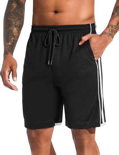 Irdcomps Shorts Herren Sommer Kurze Sport Hose Basketball Shorts Jogging Shorts Kurz Sporthose Streifen Jogginghose für Gym Running Fitness von Irdcomps