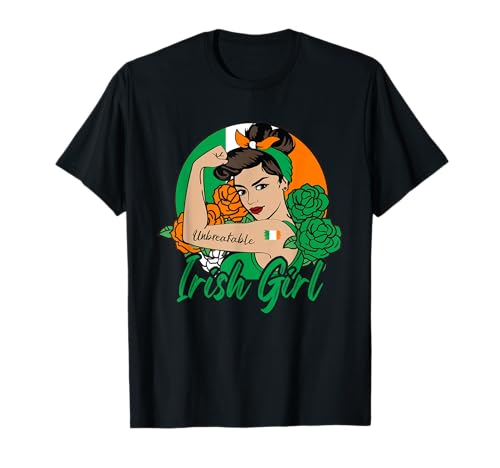 Irish Girl Irland Woman IrishWomen Flagge T-Shirt Irish Girl Irland Woman IrishWomen Flagge T-Shirt von Ireland Girl Irish