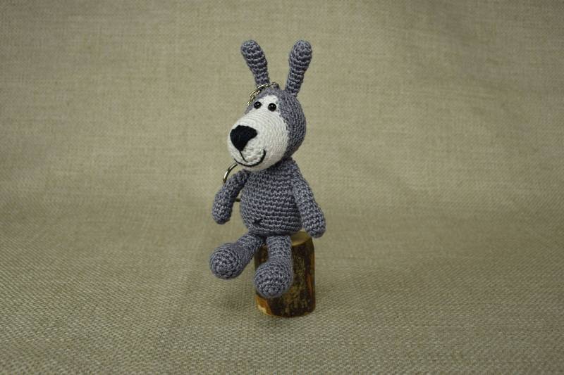 Schlüsselanhänger Hund, Amigurumi Stoffhund, Gehäkelter Schlüsselanhänger Hund, Amigurumi Stoffhund, Gehäkelter von IrenaHandmadeCrafts