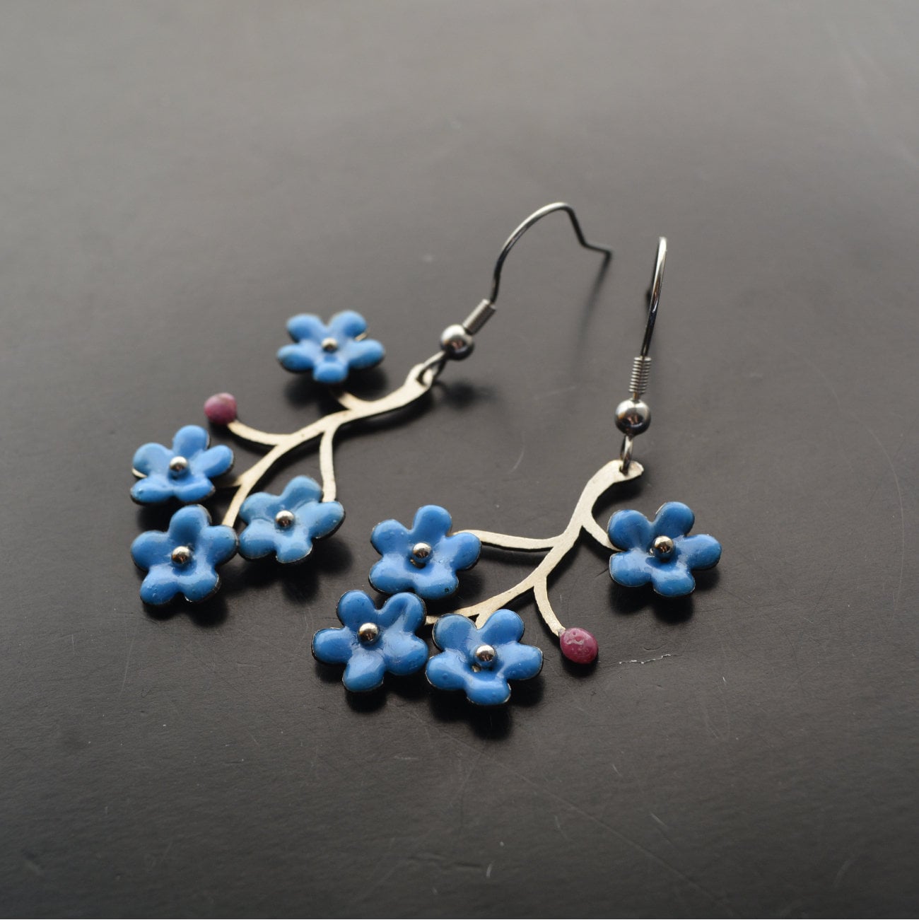 Ohrringe Vergissmeinnicht Ohrringe Vergissmeinnicht von IMHjewellery