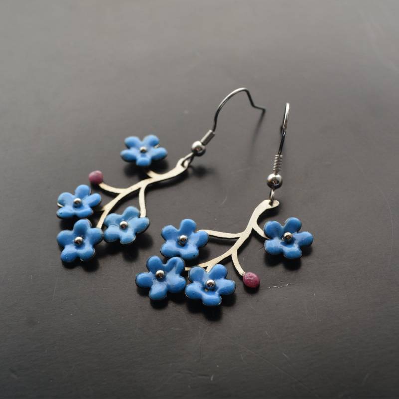 Ohrringe Vergissmeinnicht Ohrringe Vergissmeinnicht von IMHjewellery