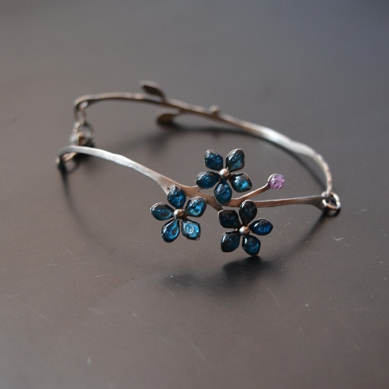 Edelstahl Armband Vergissmeinnicht Edelstahl Armband Vergissmeinnicht von IMHjewellery