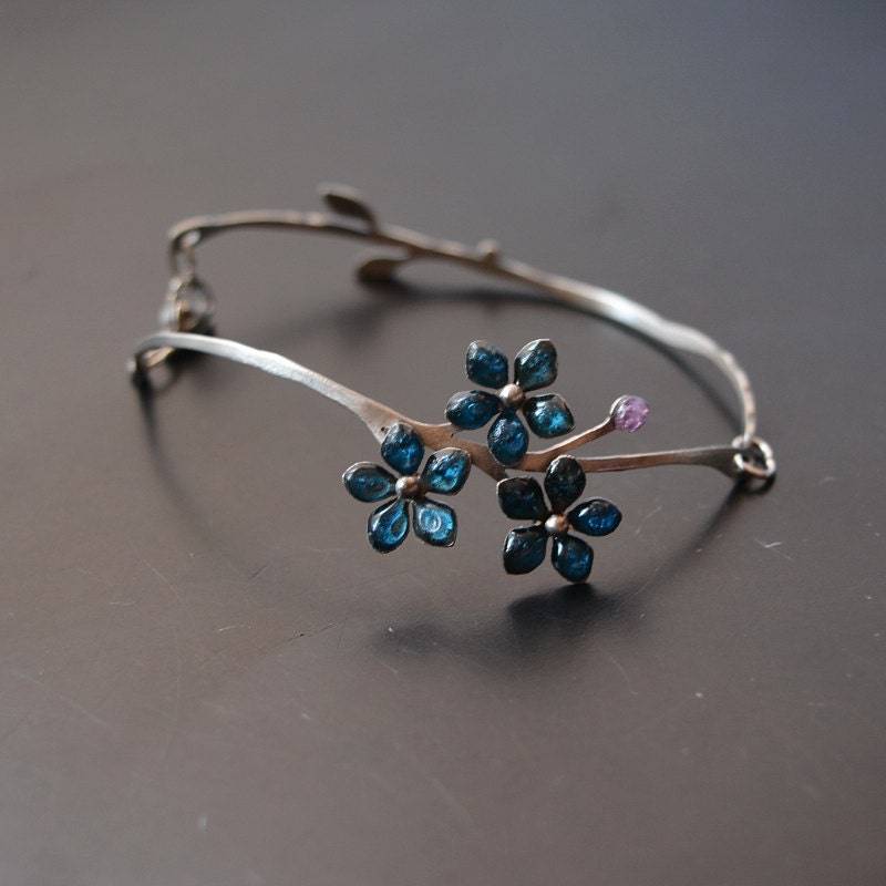 Edelstahl Armband Vergissmeinnicht Edelstahl Armband Vergissmeinnicht von IMHjewellery