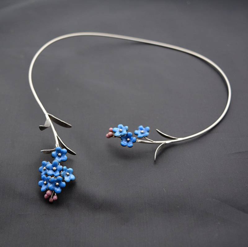 Edelstahl Halskette Vergissmeinnicht von IMHjewellery