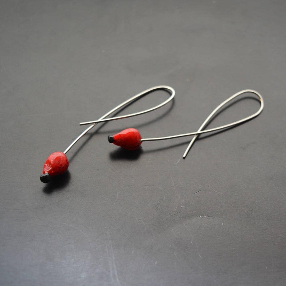 Eco Freundliche Ohrringe Hagebutten Eco Freundliche Ohrringe Hagebutten von IMHjewellery