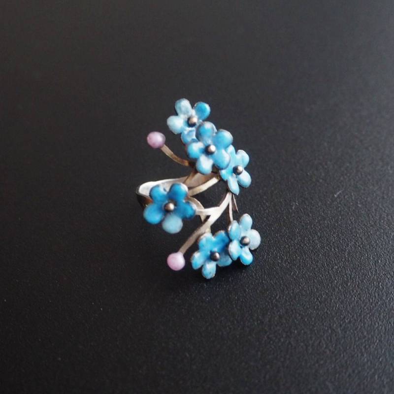 Vergissmeinnicht Ring Edelstahl Mit Pet Emaille Blumen Vergissmeinnicht Ring Edelstahl Mit Pet Emaille Blumen von IMHjewellery