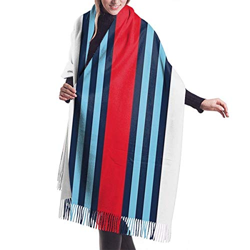 Irener Wickeldecke Schal, Martini Racing Stripe Women Soft Cashmere Scarf Large Pashminas Shawl Wrap Shawl 77"" x 27 von Irener