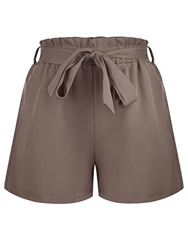 Irevial Shorts Sommer Kurze Hosen Kordelzug Weitem Bein Elastischer Taille Tasche Shorts Grün M von Irevial