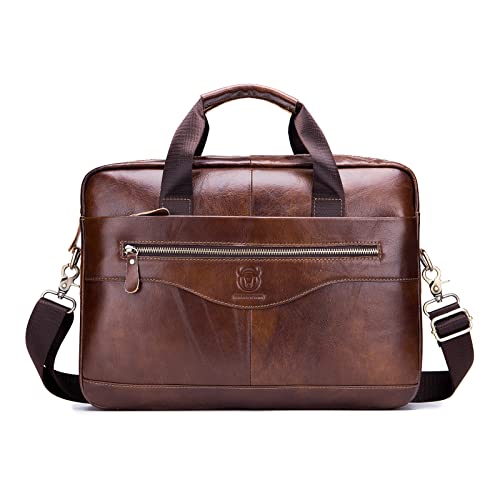 Irfora Umhängetasche,Herren Leder Umhängetasche Umhängetasche Crossbody Umhängetasche für Büro Schule College Business Reisetasche von Irfora