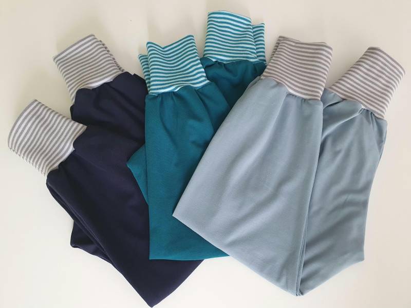 Basic Jersey Pumphose Oder Shorts | Kurze Pumphose Wunsch Farben Gr. 50-164 von IriannaShop