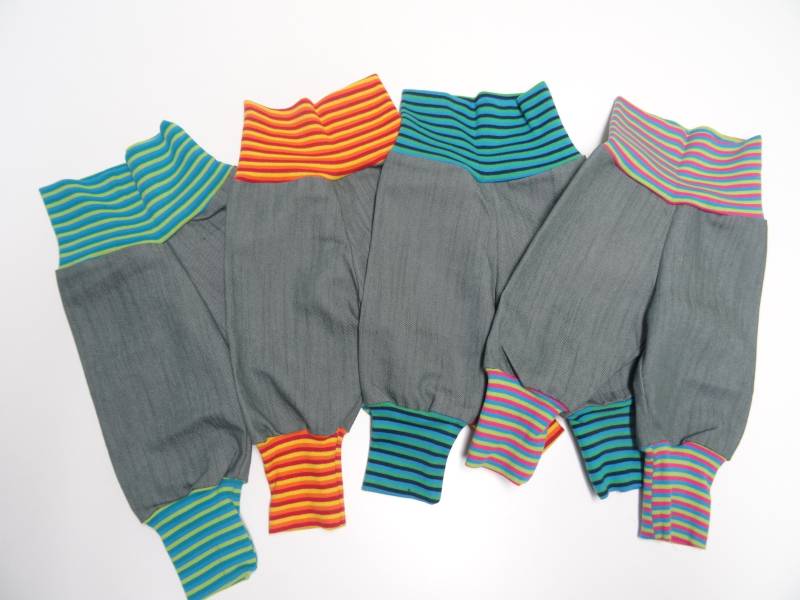 Jeans Pumphose Mitwachshose Diverse Farben Gr 50-164 Grau von IriannaShop