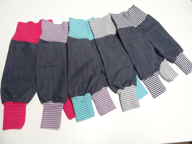 Jeans Pumphose Mitwachshose Diverse Farben Gr 50-164 von IriannaShop