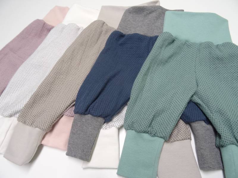 Musselin Pumphose Oder Shorts /Kurze Hose Punkte Diverse Farben Gr 50-164 von IriannaShop